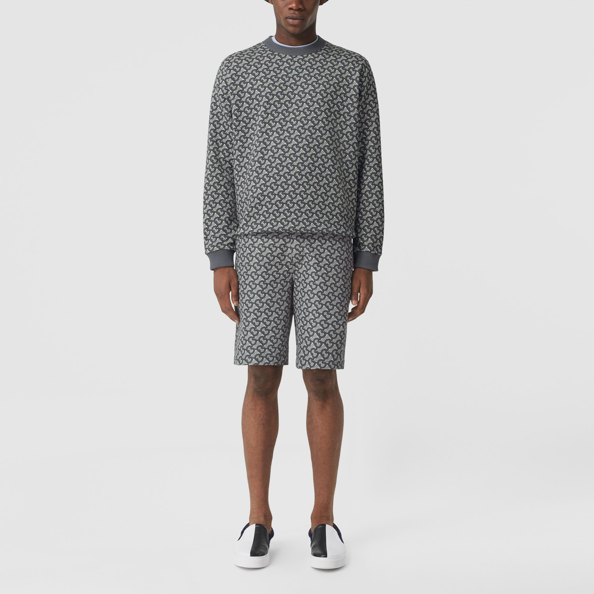 Burberry Monogram Print Pullover Sweatshirt Grey 80501931 圖 3