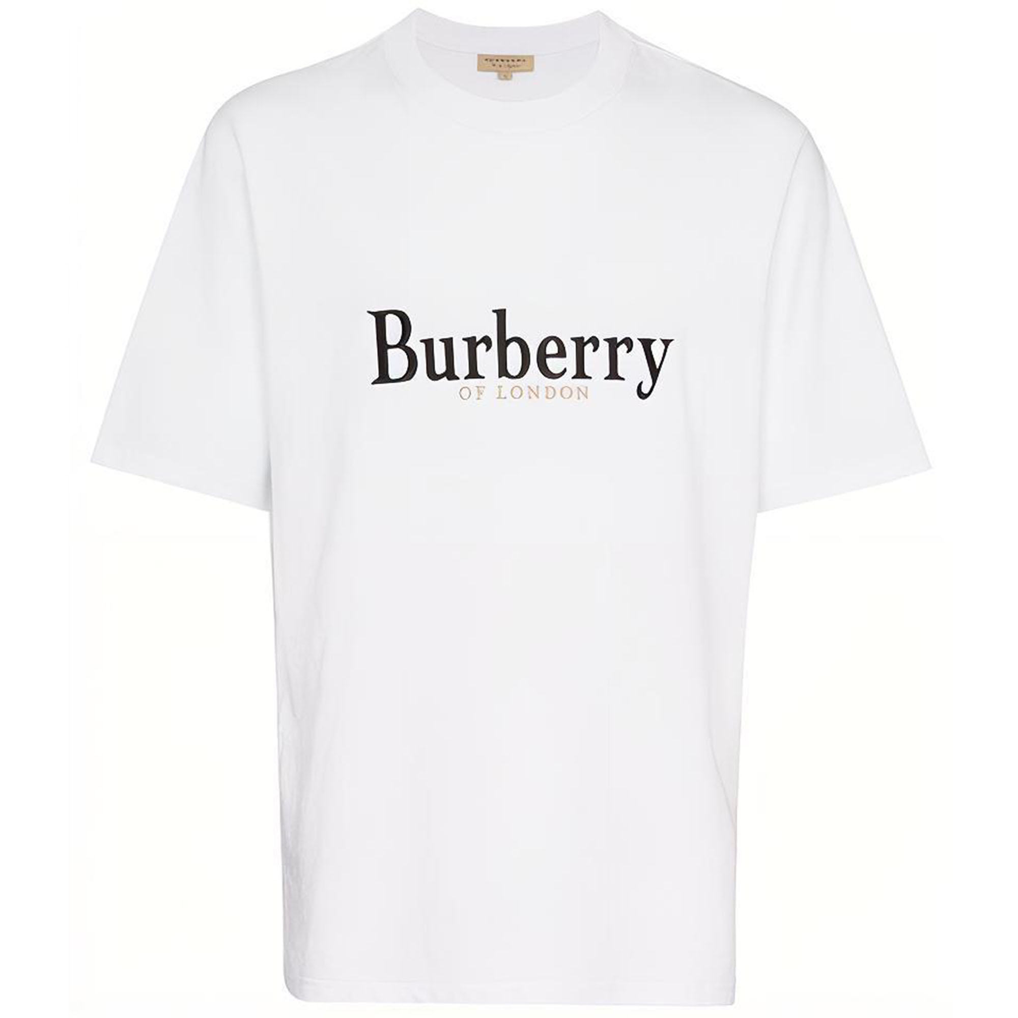 Burberry Monogram Print Unisex White Crewneck T-Shirt 8007830
