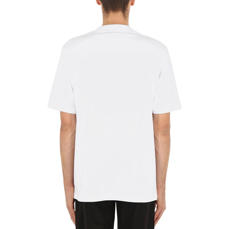 Burberry Monogram Print Unisex White Crewneck T-Shirt 8007830 圖 5