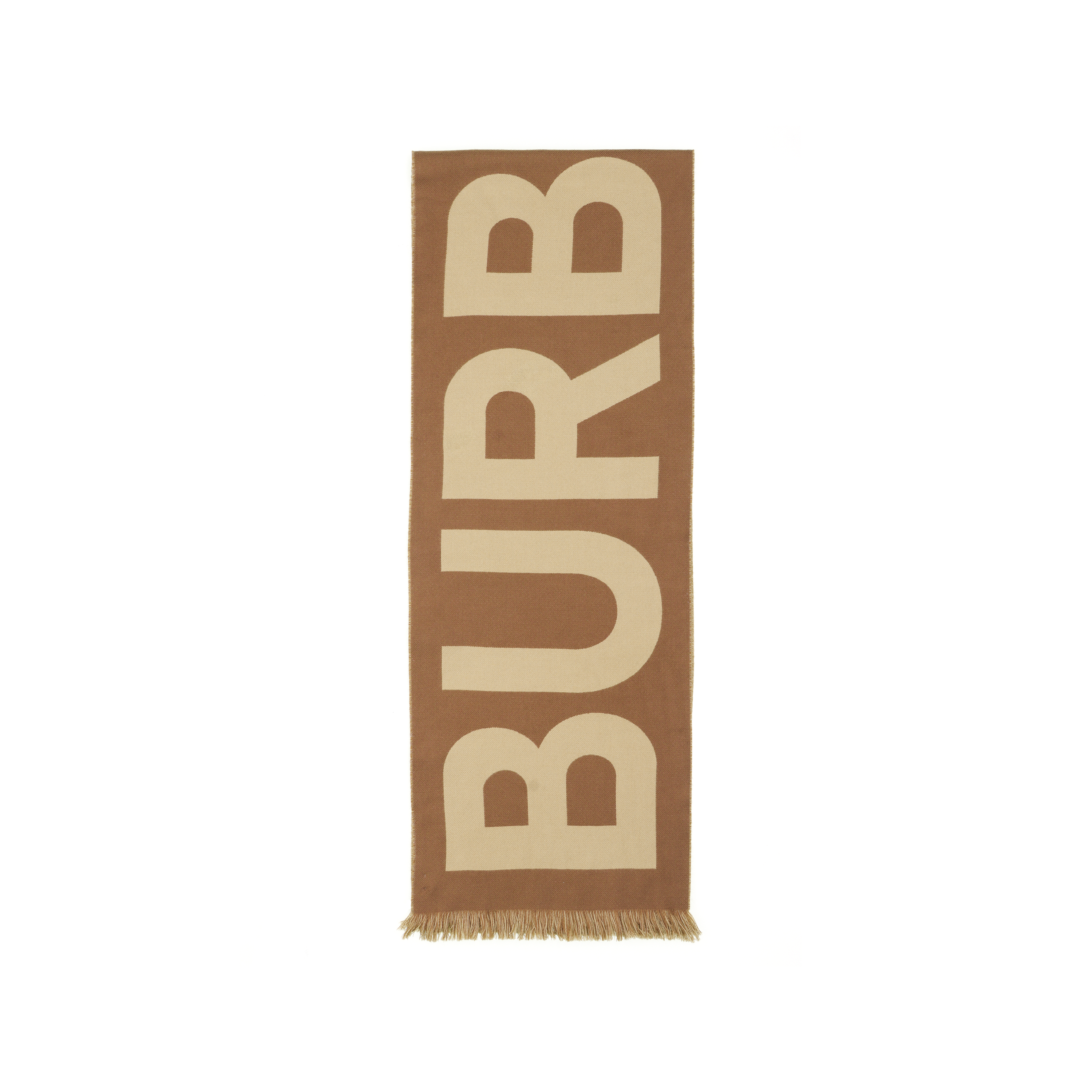 Burberry Monogram Print Warm Scarf Unisex Couple Style Brown. 80571481 圖 2