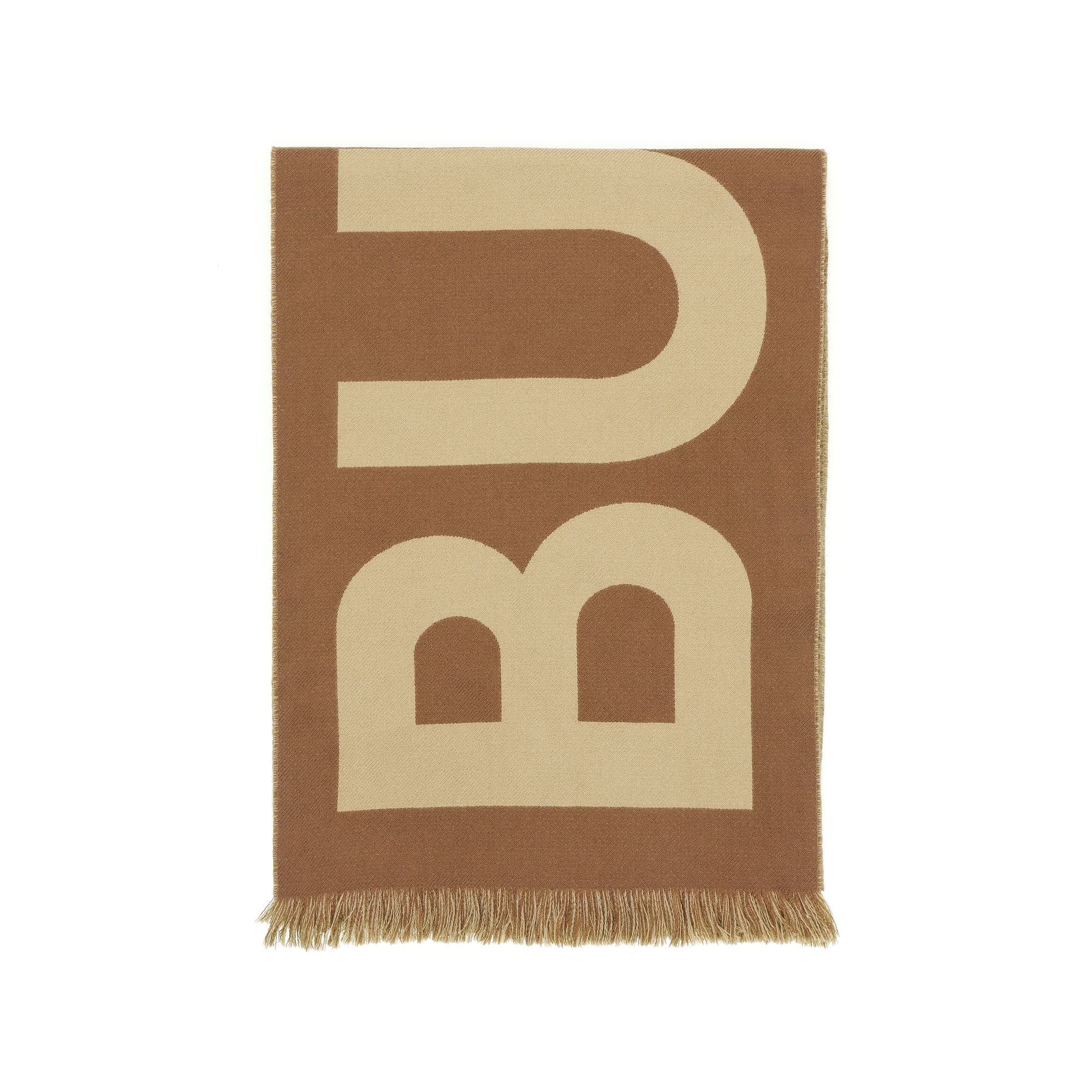 Burberry Monogram Print Warm Scarf Unisex Couple Style Brown. 80571481 圖 4