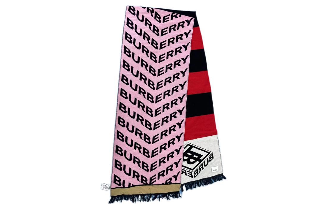 Burberry Monogram Print Wool Scarf Unisex Couple's Style - Multi-color. 80230831 圖 3