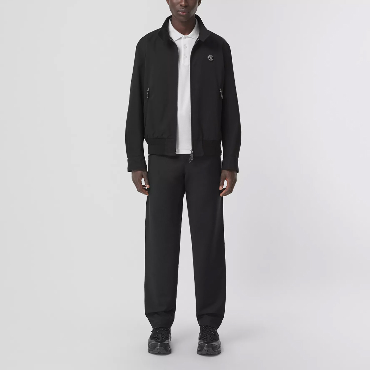 Burberry Monogram Stand Collar Long Sleeve Jacket Black 80415901 圖 3