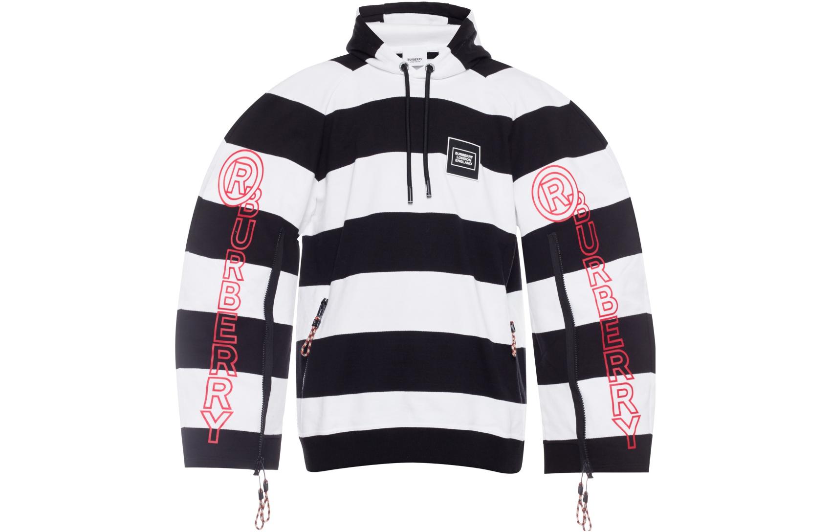 Burberry Monogram Stripe Hoodie Black 45637291