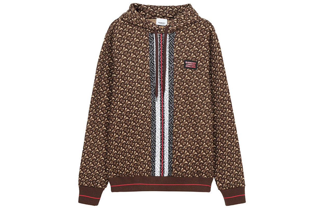 Burberry Monogram Stripe Sweatshirt Saddle Brown for Men 80182411 圖 2