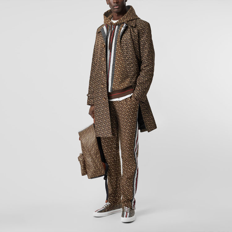 Burberry Monogram Stripe Sweatshirt Saddle Brown for Men 80182411 圖 5