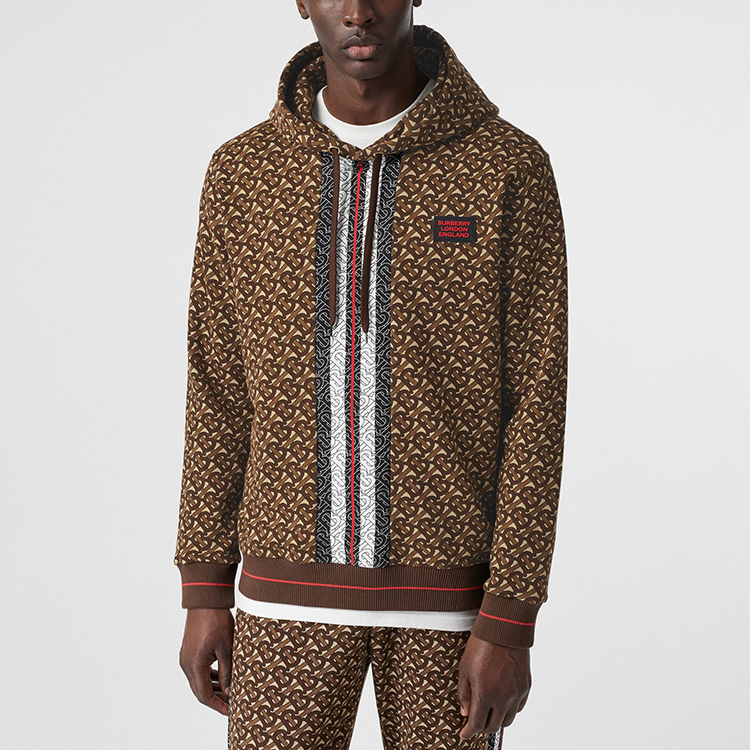 Burberry Monogram Stripe Sweatshirt Saddle Brown for Men 80182411 圖 6