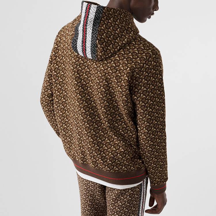 Burberry Monogram Stripe Sweatshirt Saddle Brown for Men 80182411 圖 7
