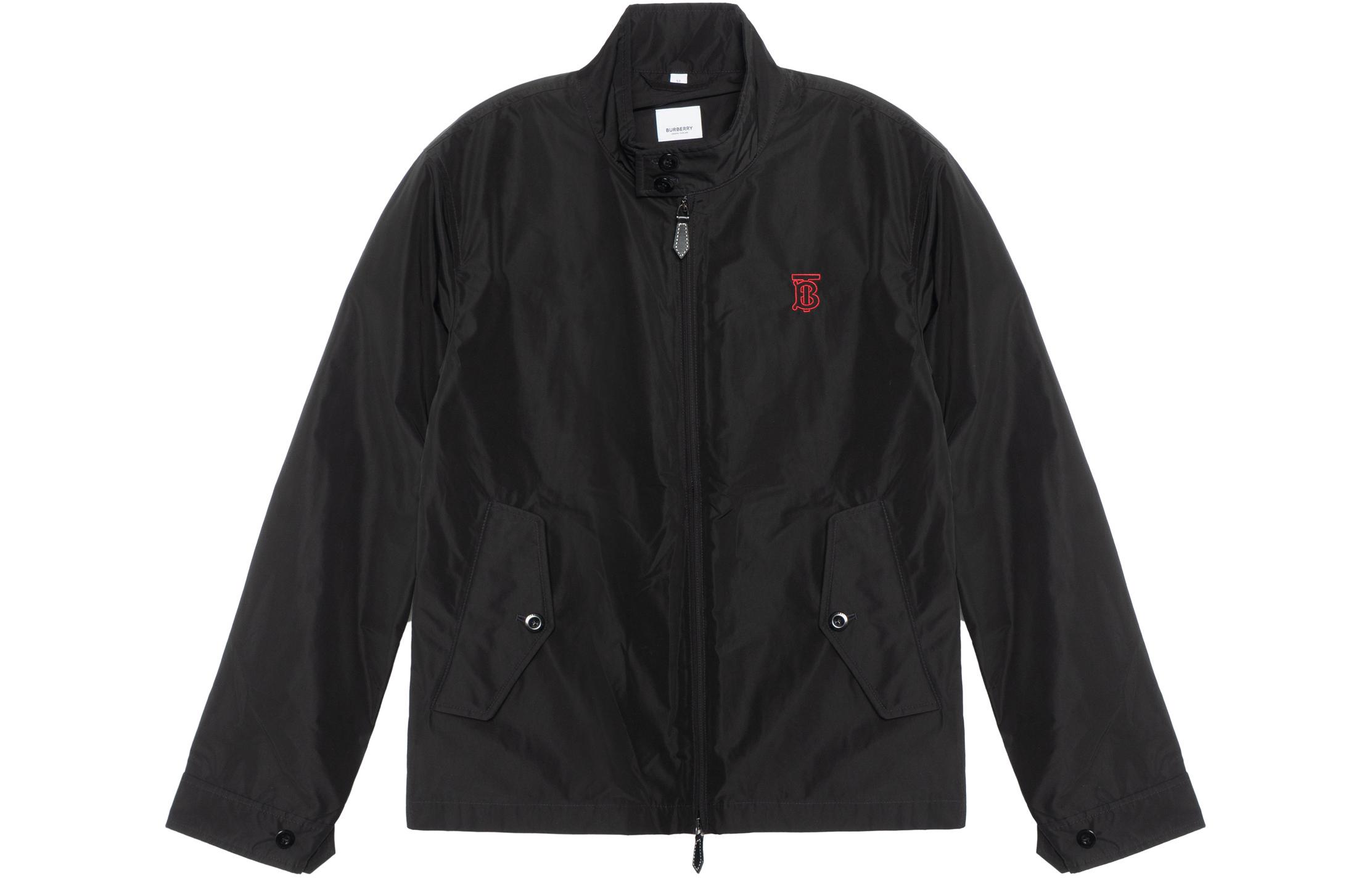 Burberry Monogram Zip-Up Jacket Black - Spring Collection 8014366