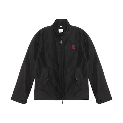 Burberry Monogram Zip-Up Jacket Black - Spring Collection 8014366