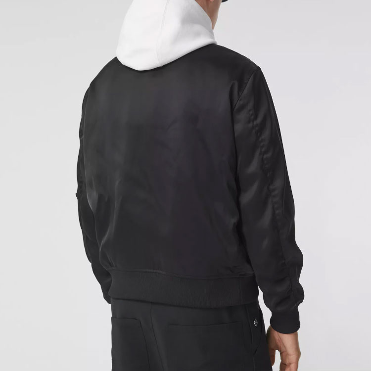 Burberry Montage Applique Cotton Satin Jacket Black 80385701 圖 6