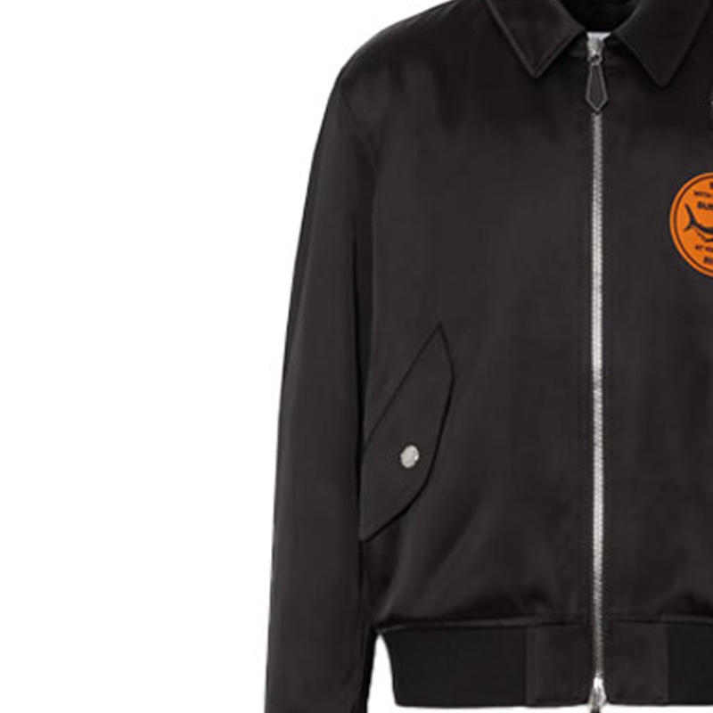 Burberry Montage Applique Cotton Satin Jacket Black 80385701 圖 8