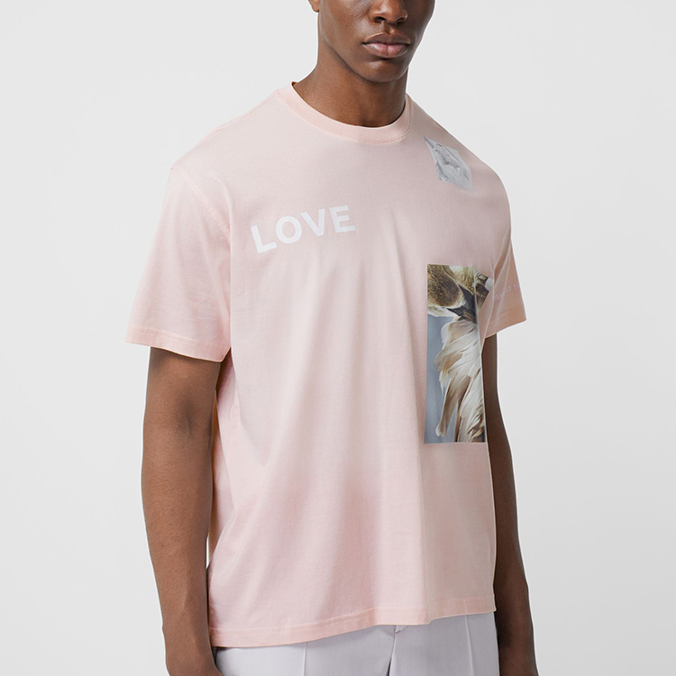 Burberry Montage Logo T-Shirt Snow Quartz Pink 80309441 圖 4