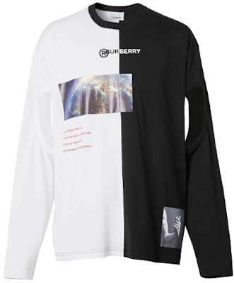 버버리 몽타주 프린트 코튼 롱 슬리브 컷아웃 티셔츠 80247361 Order 버버리 몽타주 프린트 코튼 롱 슬리브 컷아웃 티셔츠 80247361