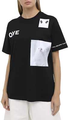 Burberry Kaos Oversized Katun Hitam Unisex dengan Cetak Montage 80307651 Lookbook Burberry Kaos Oversized Katun Hitam Unisex dengan Cetak Montage 80307651