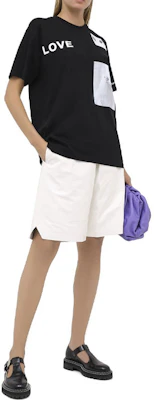 Burberry Kaos Oversized Katun Hitam Unisex dengan Cetak Montage 80307651 Shop Burberry Kaos Oversized Katun Hitam Unisex dengan Cetak Montage 80307651