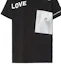 Sizing Burberry Kaos Oversized Katun Hitam Unisex dengan Cetak Montage 80307651