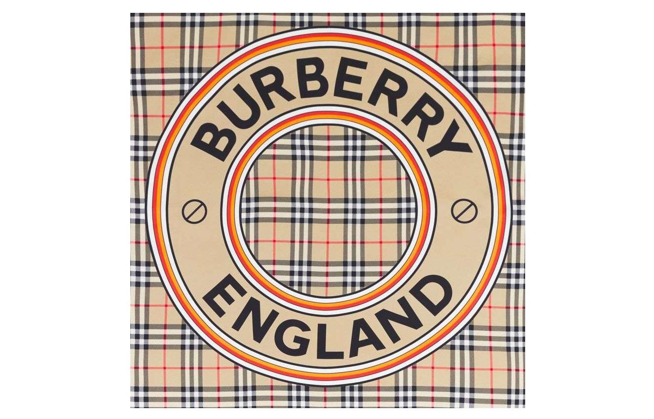 Order Pañuelo de Seda Burberry Estampado Montage Unisex - Multicolor. 80531821