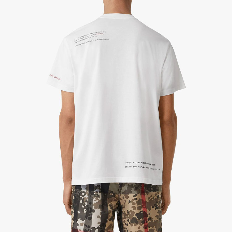 Burberry Montage Print White Short-Sleeve T-Shirt 80313111 圖 5