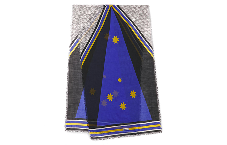 Burberry Montague Print Silk Wool Scarf Unisex Couple Style. 80448171 圖 2