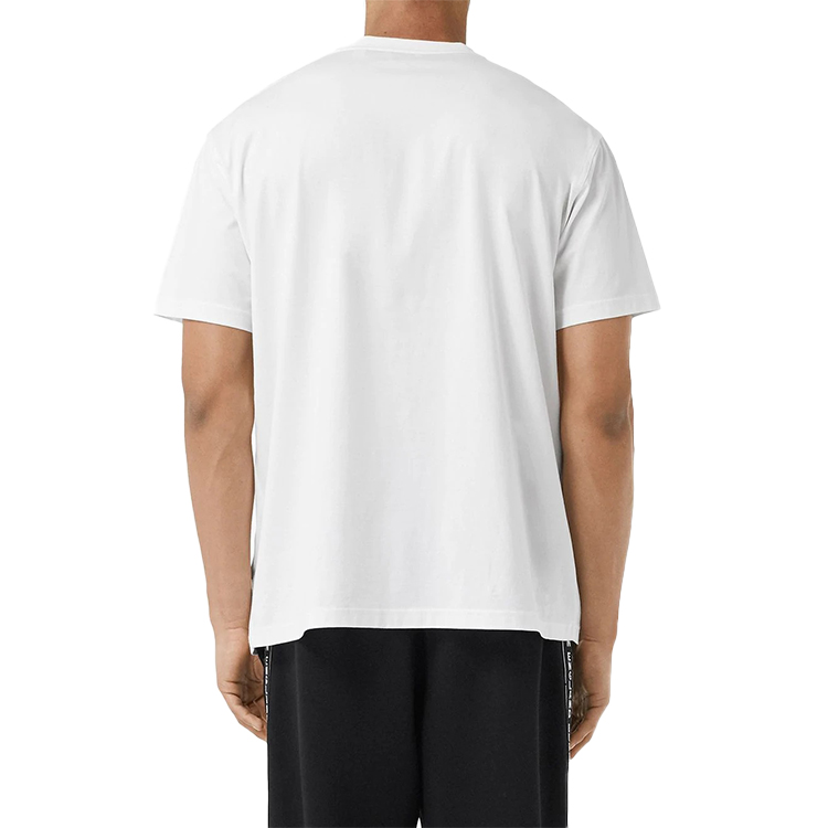 Burberry Montague Print Slim Fit White T-Shirt for Men 8030926 圖 3