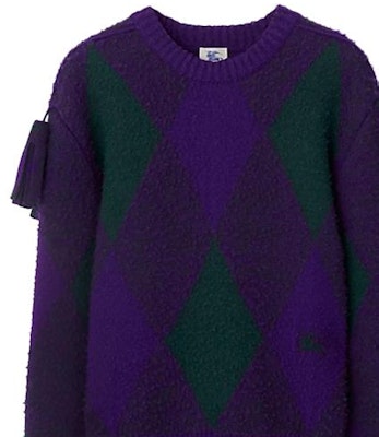 Burberry Multicolor Pattern Crewneck Sweater Long Sleeve Pullover 80772141 Details for Burberry Multicolor Pattern Crewneck Sweater Long Sleeve Pullover 80772141