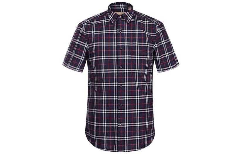 Burberry Navy Blue  Vintage Check Print Shirt. 4067046 圖 2