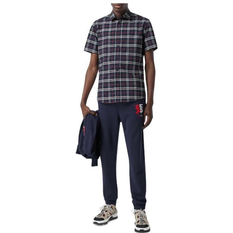 Burberry Navy Blue  Vintage Check Print Shirt. 4067046 圖 4