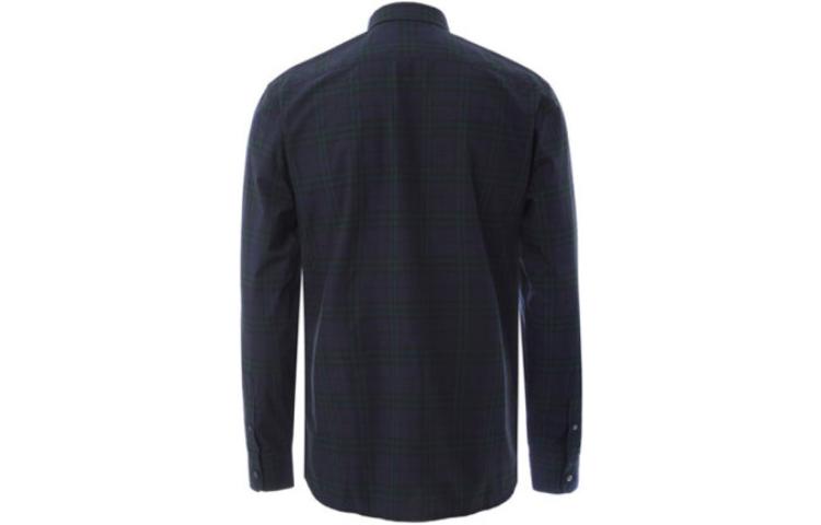 Burberry Navy Blue Check Long Sleeve Shirt 40663931 圖 3