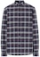 Order 버버리 네이비 블루 체크 스트레치 긴팔 셔츠 80186401