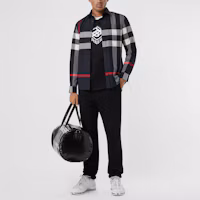 Purchase Burberry 博柏利 藏青色經典格紋彈性棉長袖襯衫 80181111