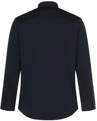 Burberry Baju Kemeja Navy Blue Cotton Check Logo Koleksi Musim Bunga. 80430621 Lookbook Burberry Baju Kemeja Navy Blue Cotton Check Logo Koleksi Musim Bunga. 80430621