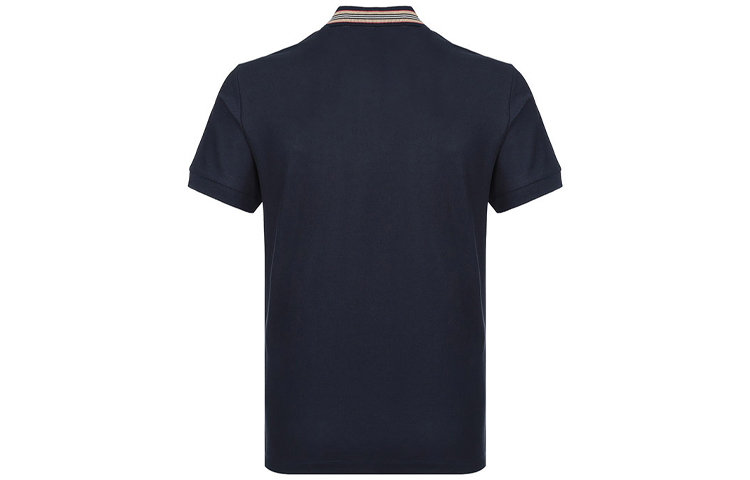 Burberry Navy Blue Cotton Short Sleeve Polo Shirt 80100391 圖 3