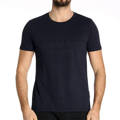 Burberry Navy Blue Crewneck T-Shirt with Logo 40561291 Shop Burberry Navy Blue Crewneck T-Shirt with Logo 40561291