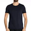 Shop Burberry Navy Blue Crewneck T-Shirt with Logo 40561291