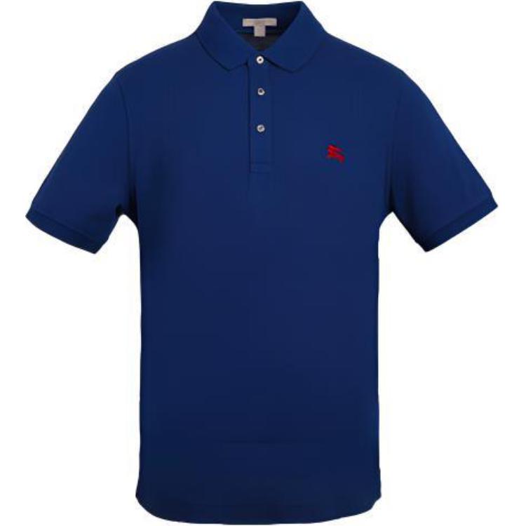 Burberry Navy Blue Embroidered Equestrian Logo Polo Shirt 40612331