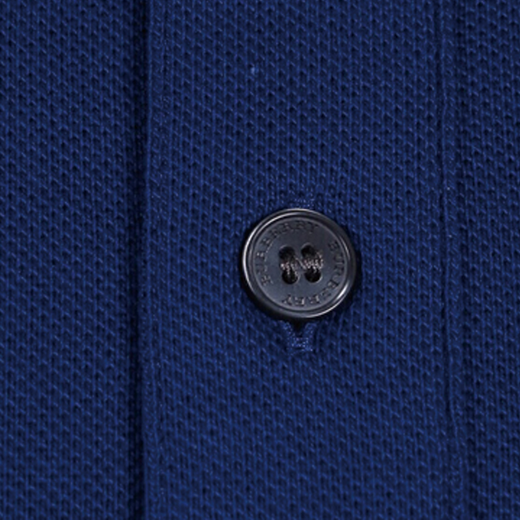 Burberry Navy Blue Embroidered Equestrian Logo Polo Shirt 40612331 圖 8