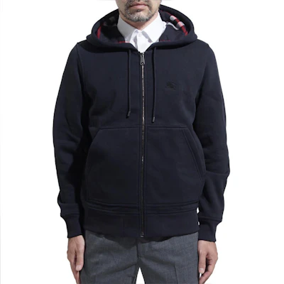 버버리 네이비 블루 후디 스웻셔츠 재킷 40685861 Shop 버버리 네이비 블루 후디 스웻셔츠 재킷 40685861