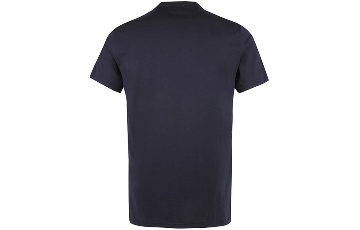 Burberry Navy Blue Letter Print V-Neck T-Shirt 80172561 圖 3