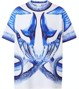 Burberry 深藍色美人魚尾印花寬鬆棉T恤. 80406861 Buy Burberry 深藍色美人魚尾印花寬鬆棉T恤. 80406861