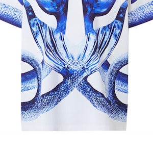 Burberry 深藍色美人魚尾印花寬鬆棉T恤. 80406861 Sizing Burberry 深藍色美人魚尾印花寬鬆棉T恤. 80406861