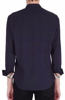 Burberry Baju Kemeja Lengan Panjang Kasual Biru Navy Lelaki 39911571 Purchase Burberry Baju Kemeja Lengan Panjang Kasual Biru Navy Lelaki 39911571