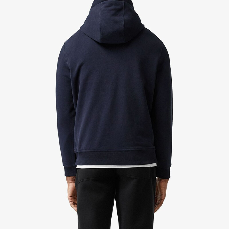 Burberry Navy Hoodie with Flocked Logo Applique 80219701 圖 4