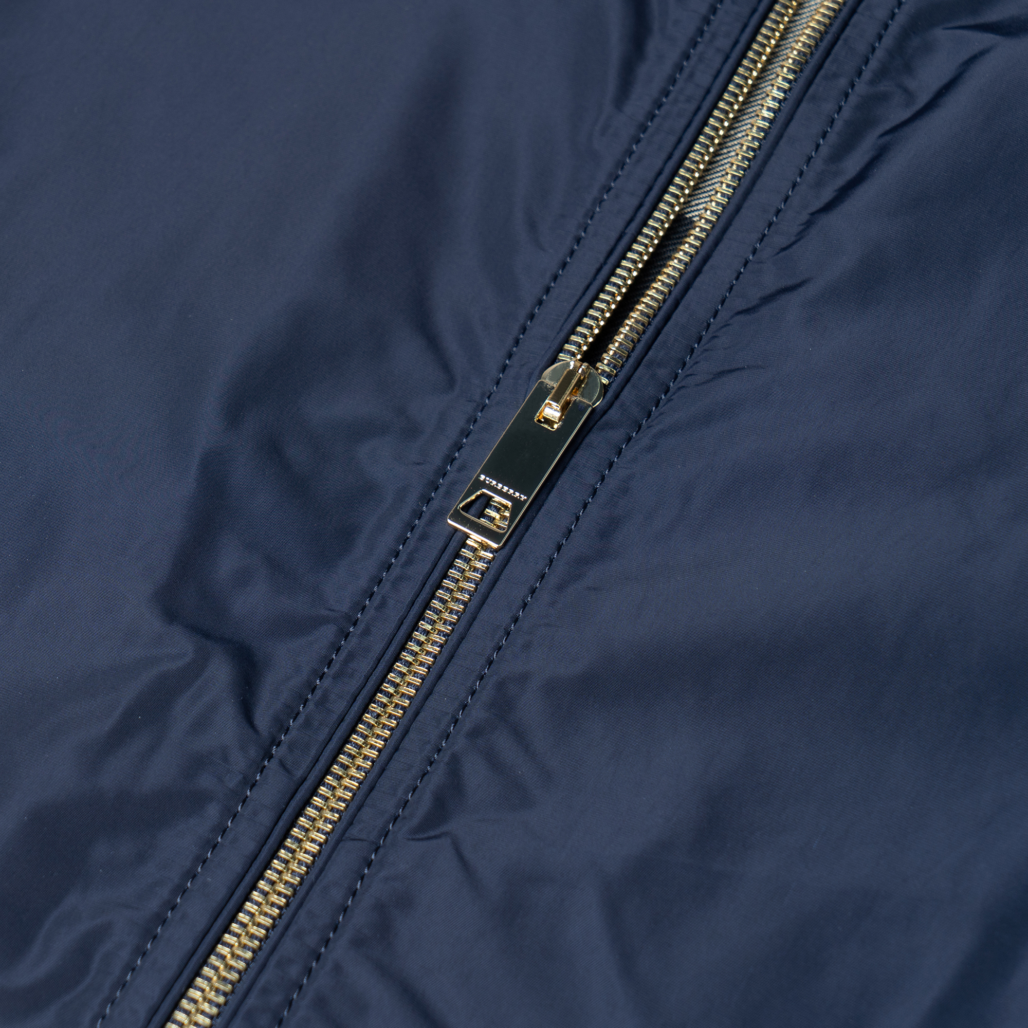 Sizing Burberry 博柏利 深藍色防水拉鍊飛行外套－春季系列 39987721