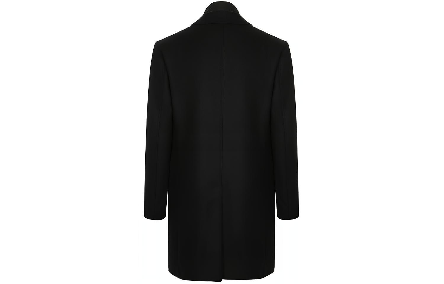 Burberry Navy Wool Single-Breasted Coat with Removable Liner 39414991 圖 3