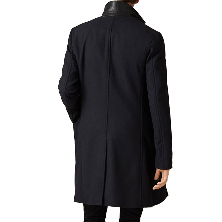 Burberry Navy Wool Single-Breasted Coat with Removable Liner 39414991 圖 5