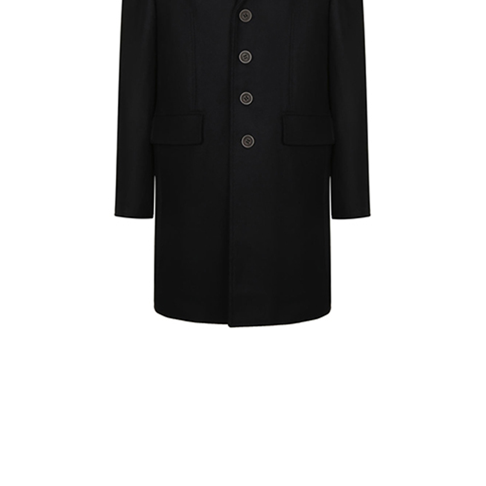 Burberry Navy Wool Single-Breasted Coat with Removable Liner 39414991 圖 7
