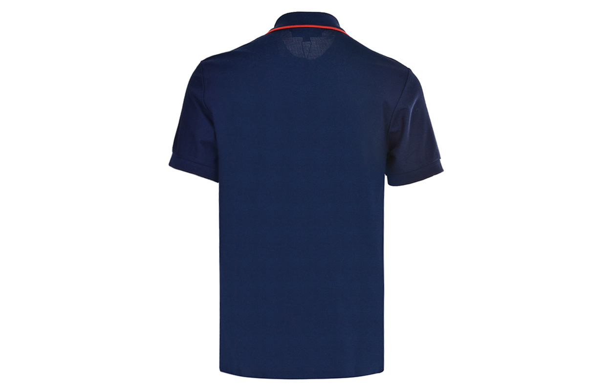 Burberry New Logo Navy Blue Short Sleeve Polo Shirt 80029121 圖 3