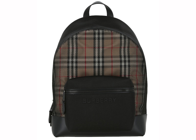 Burberry Nova Check Printed Backpack Beige