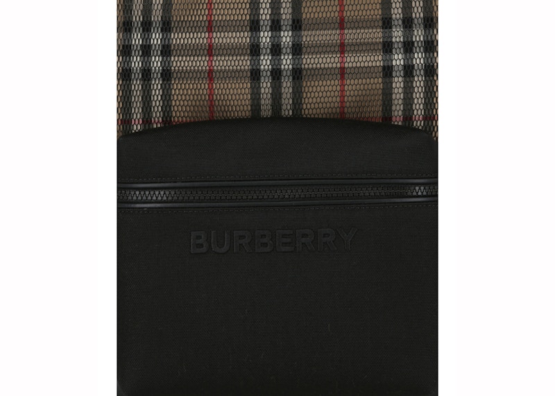 Lookbook 博柏利卡其色經典格紋背包